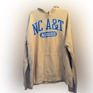NC A&T Aggies North Carolina A&T State University Comfort Wash Hoodie, Large